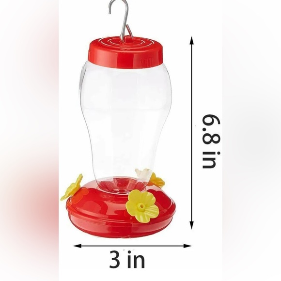 Hummingbird Necter Feeder Hanging Patio Tree Balcony Lanai Garden Plastic Birds - Picture 6 of 8